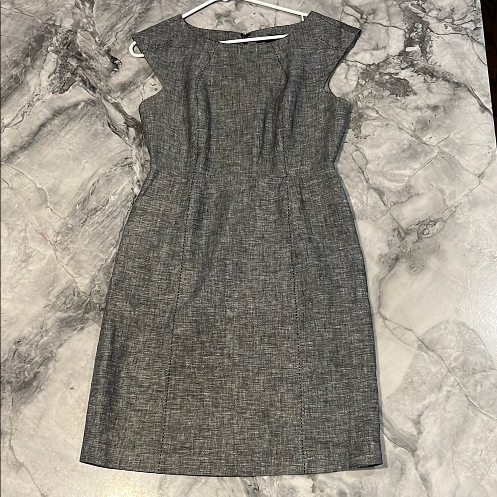 Saint Tropez West Gray Sheath Midi Dress